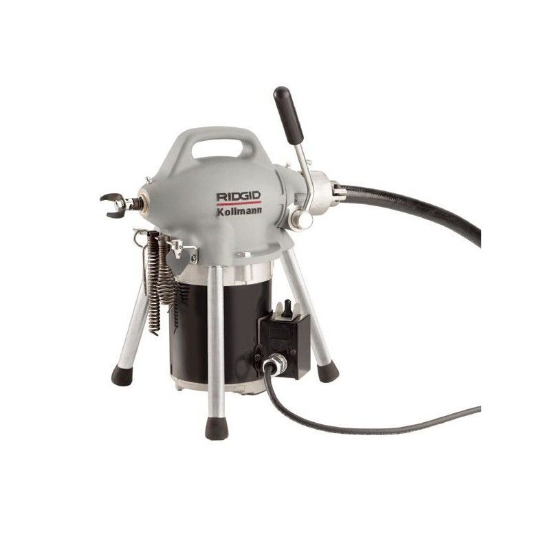 Limpiadora de desagües K-50 con manopla A-1 de RIDGID para limpieza de desagües (230 V)