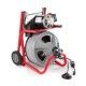 Máquina K-400 con guantes de limpieza de desagües RIDGID AUTOFEED