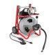 Máquina K-400 con guantes de limpieza de desagües RIDGID AUTOFEED