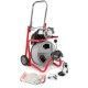 Máquina K-400 con guantes de limpieza de desagües y cable de núcleo macizo C-32 IW